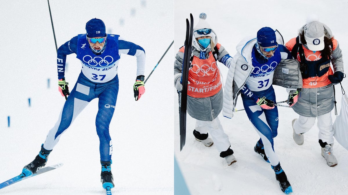Finnish Winter Olympian Remi Lindholm Beijing 2022 Cross Country Ski Frozen Penis