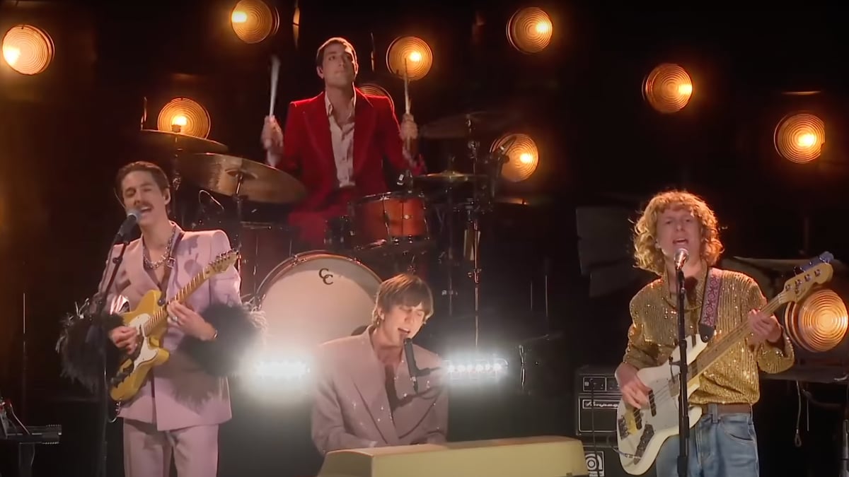 ‘Parcels’ Hit ‘The Late Late Show’ Covered Head To Toe In Gucci