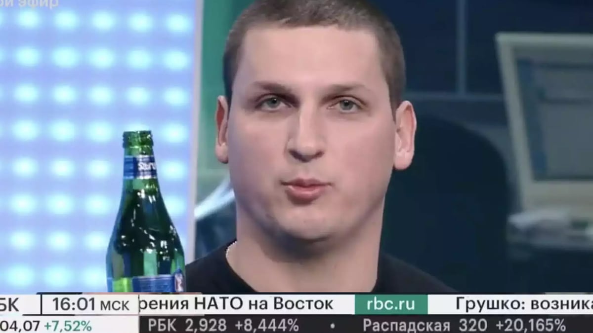 WATCH: Russian Economist Drinks To “Death” Of Country’s Stock Market On Live TV