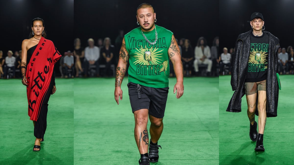 Victoria Bitter Works Up A Hard Earned Thirst On The Fashion Week Runway