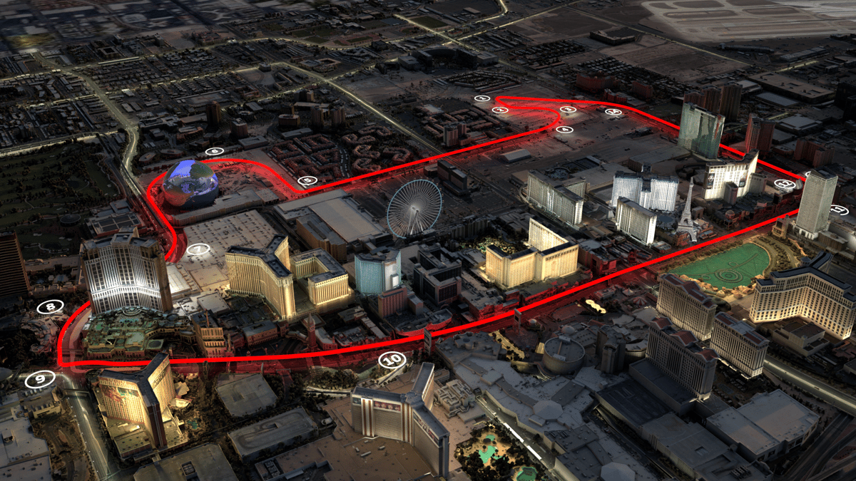 Las Vegas Grand Prix Track Map