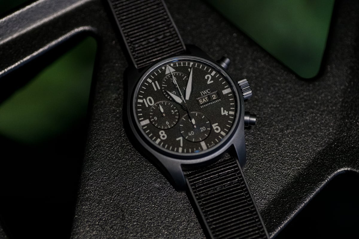 IWC’s Inky Black Pilot’s Chronograph Was Made For Night Flights