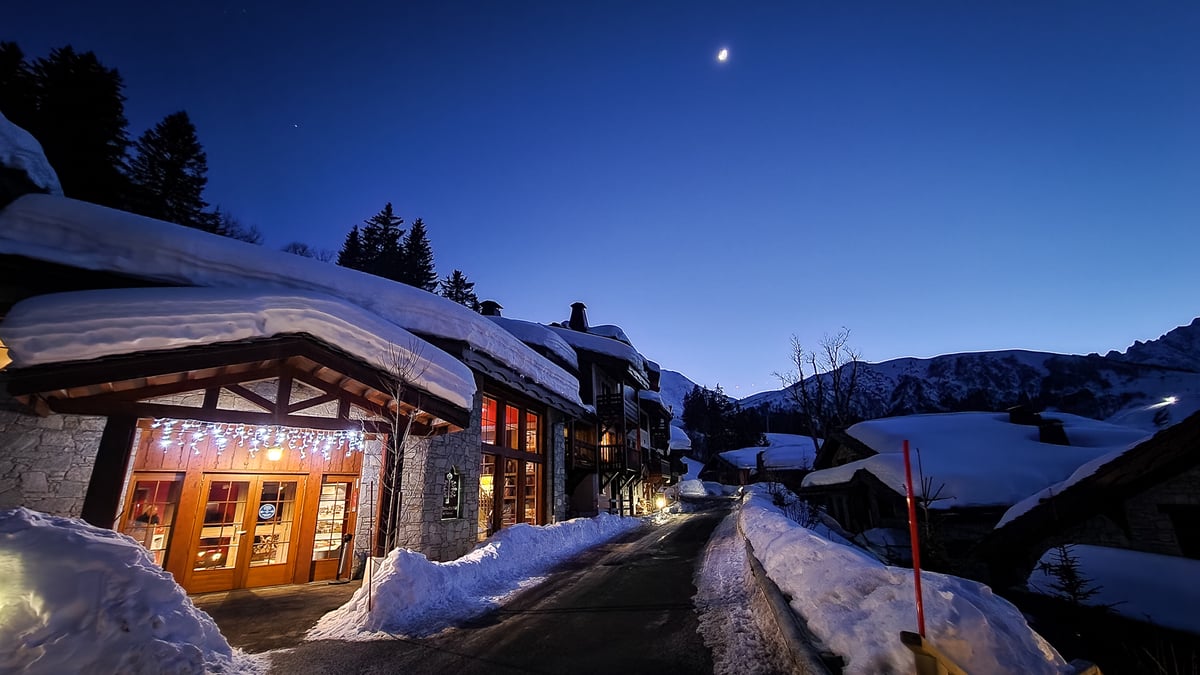 A house covered in snow