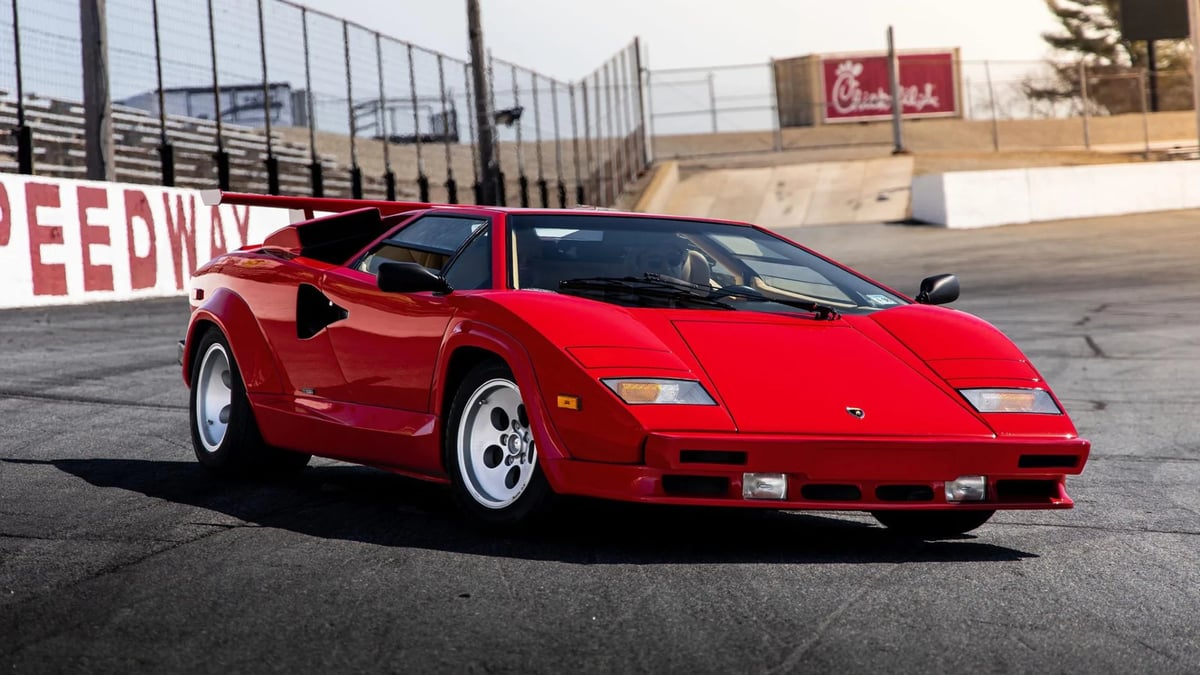 Rare Lamborghini Countach Hits The Auction Block With Just 7,000km On The Dash