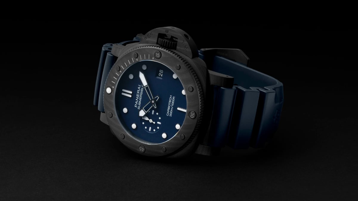 Panerai’s Featherweight Submersible QuarantaQuattro Carbotech Is A Knockout Diver