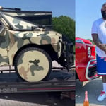 Rick Ross Shows Off His Louis Vuitton Leather-Interior Hummer