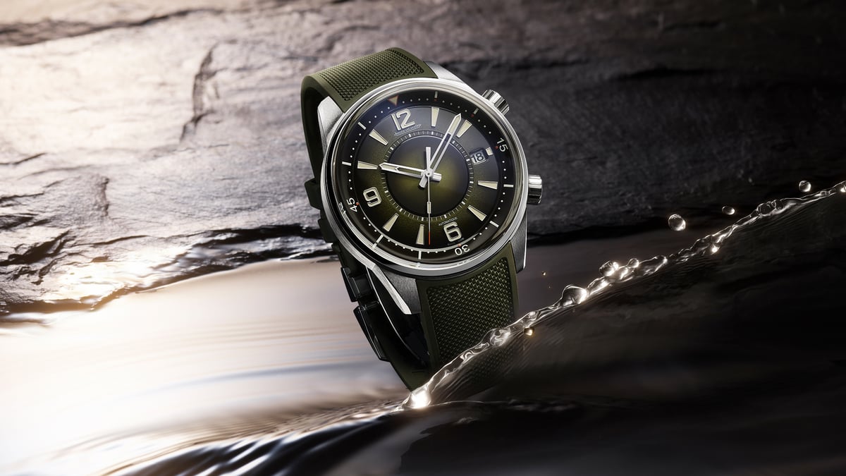 The Jaeger-LeCoultre Polaris Date Is Green, But It Might As Well Be Gold