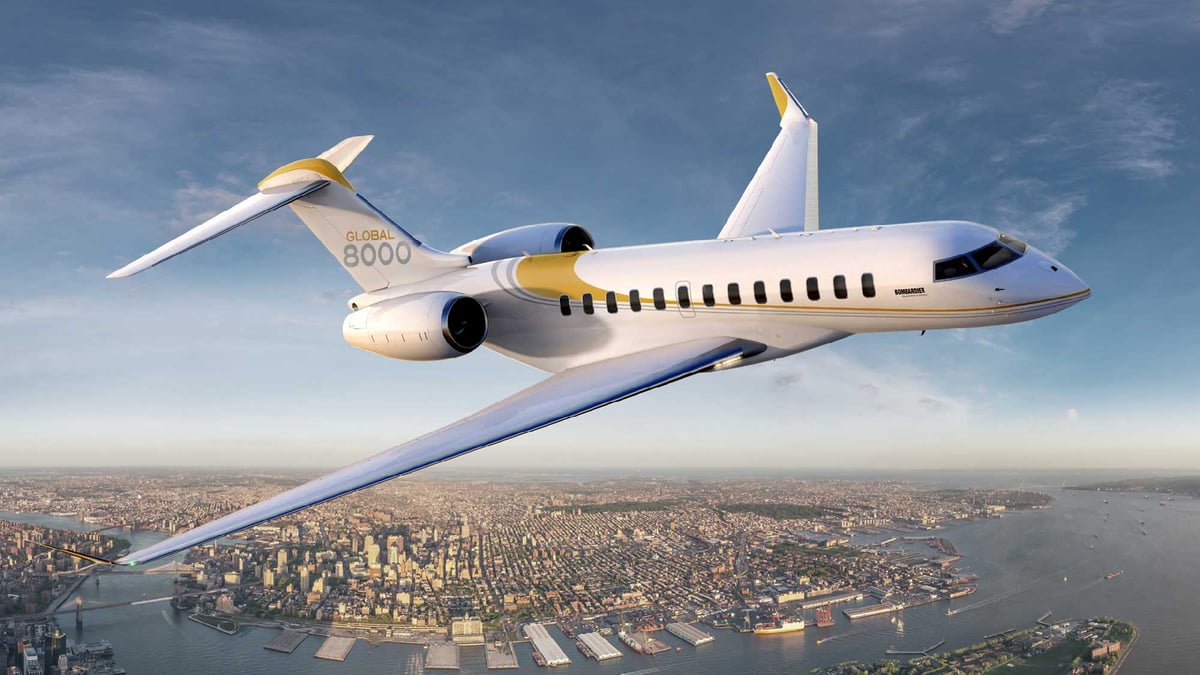 Bombardier Global 8000 - World's Fastest Business Jet Long Range