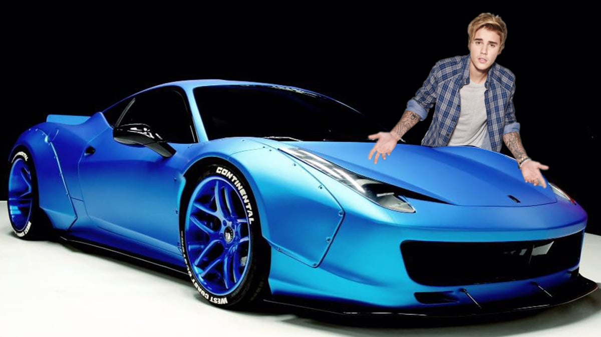 Justin Bieber Ferrari F458 Italia Banned