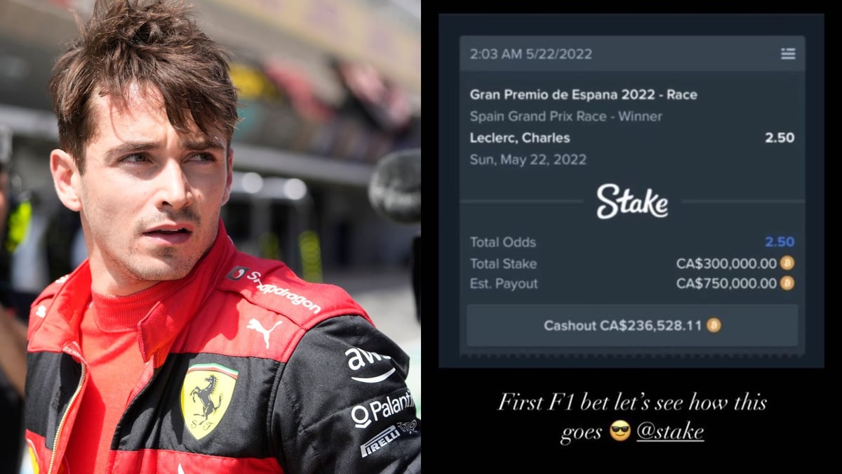 Drake Lost $330,000 Betting On Charles Leclerc To Win Spanish Grand Prix