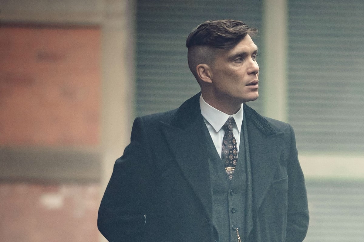 Thomas Shelby rocking a fade haircut style in Peaky Blinders