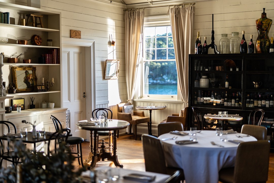 A kitchen with a dining table