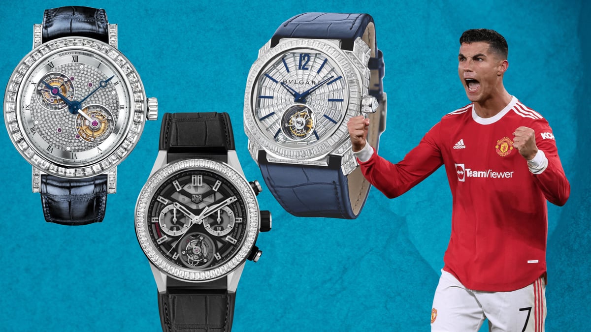 The Cristiano Ronaldo Watch Collection Is Diamond-Studded & Delightful