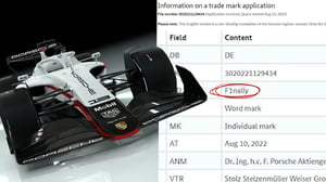 Porsche F1 Red Bull Racing F1nally Trademark - Formula 1
