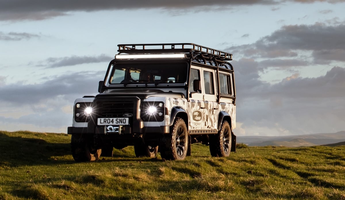 A truck on a field