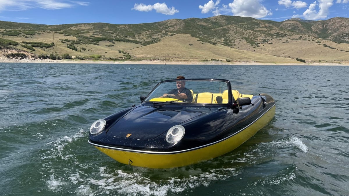 Porsche-Inspired Boat