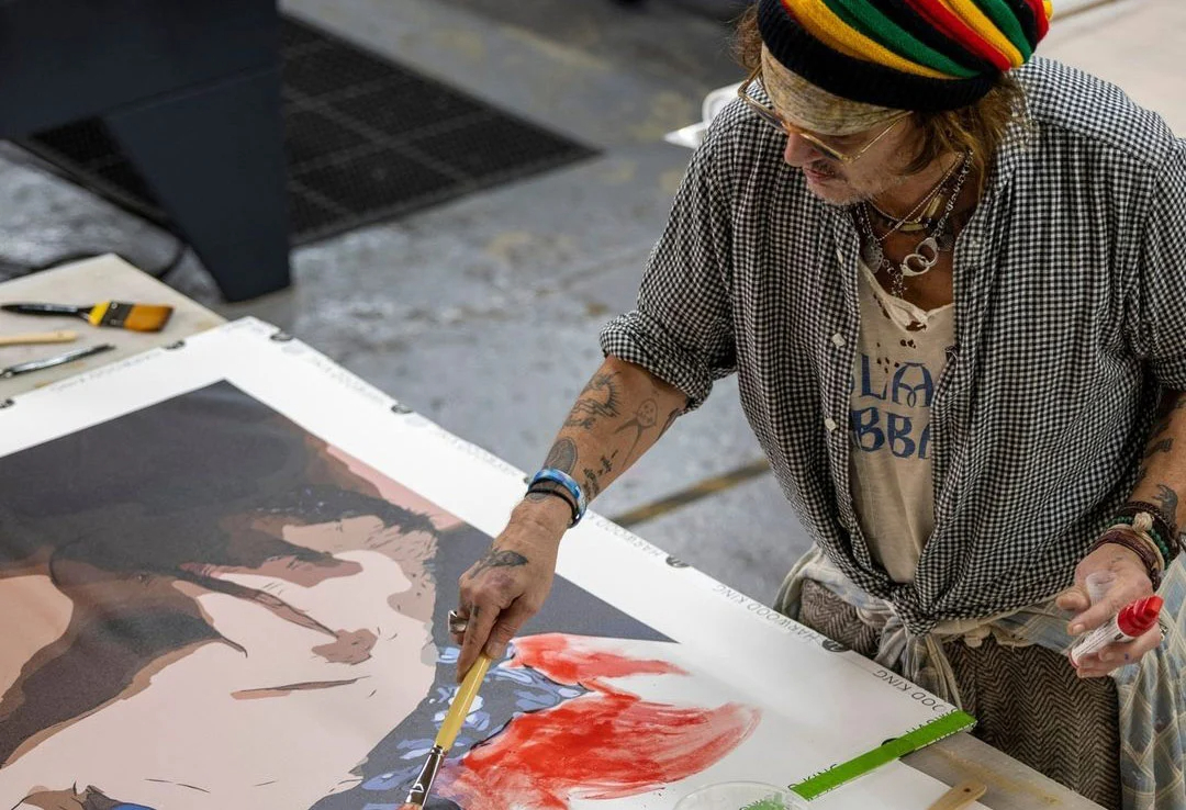 The debut art collection from Johnny Depp has sold out in just a few hours, with all 780 pieces of the Friends & Heroes collection netting $5 million.