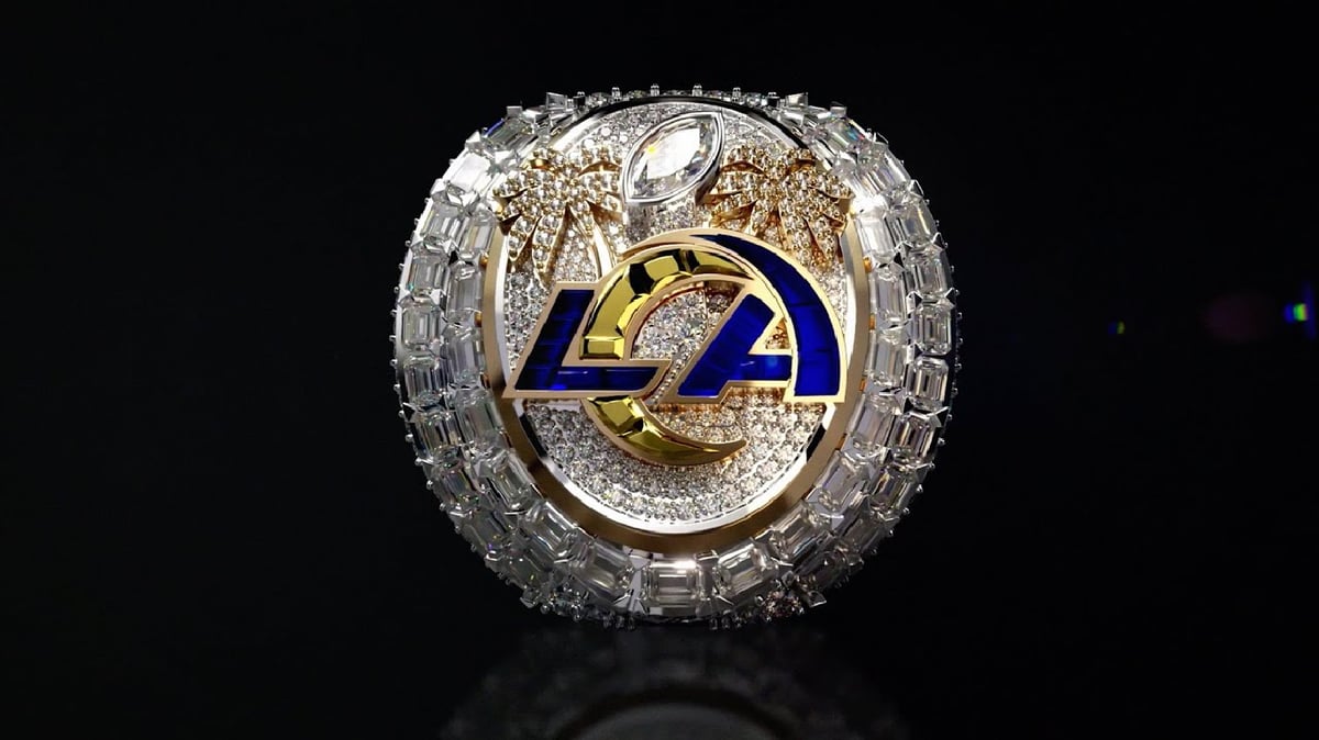 The LA Rams’ Super Bowl LVI Rings Are Pure Hollywood Extravagance