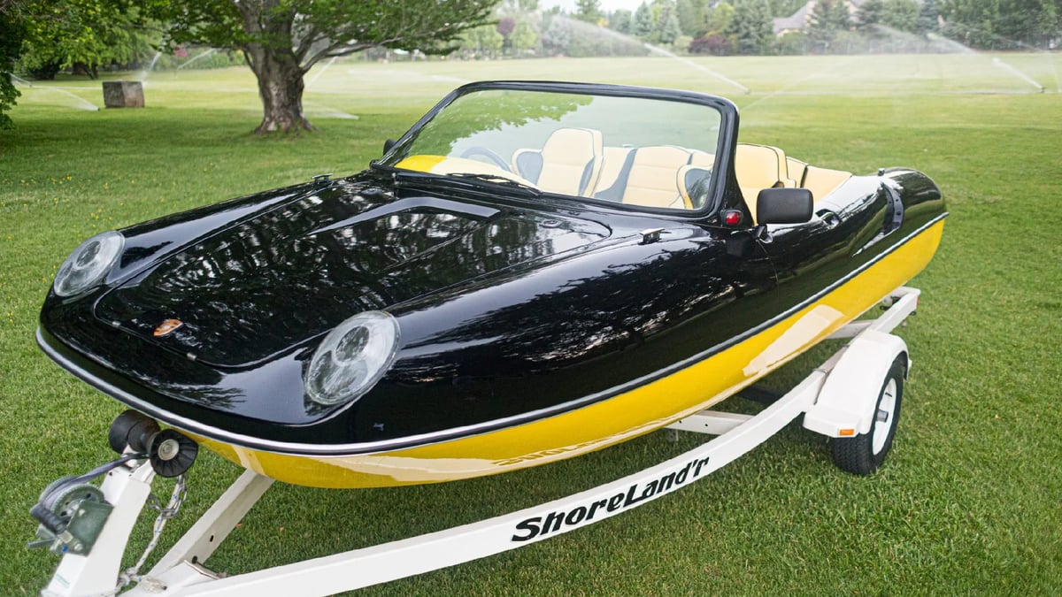 This Porsche-Inspired Boat Might Be The Most Ridiculous Thing We’ve Seen At The Boat Ramp