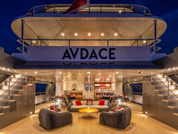 Italian Playboy's 154ft Superyacht AUDACE Features An Owner's Penthouse & Nightclub