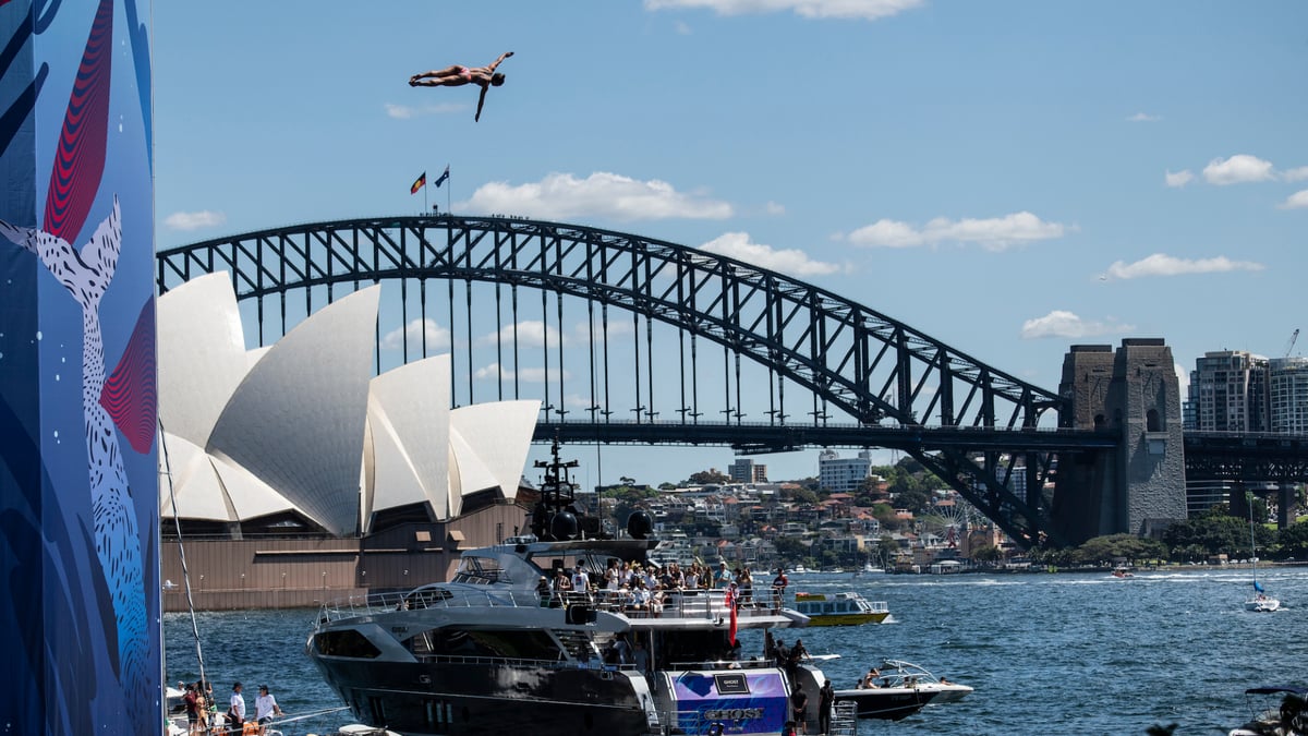 The Red Bull Cliff Diving Championships Closes Out Its Season Overlooking Sydney Harbour