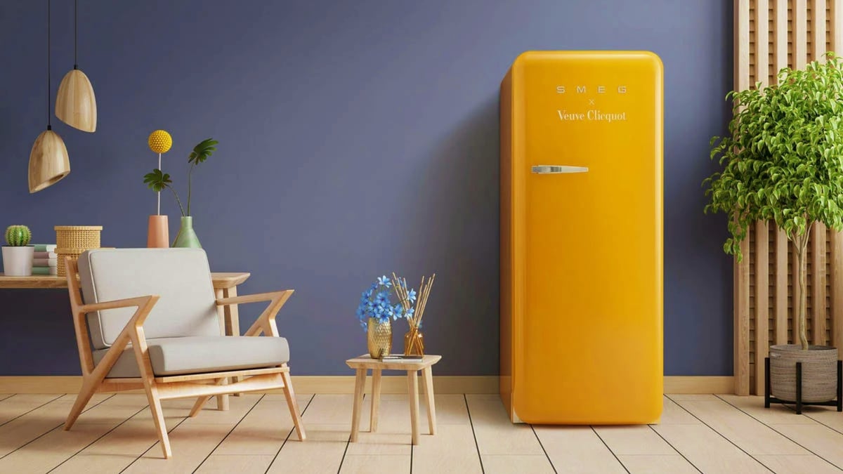 Store Your Bubbly In Style With The Smeg x Veuve Clicquot Fridge