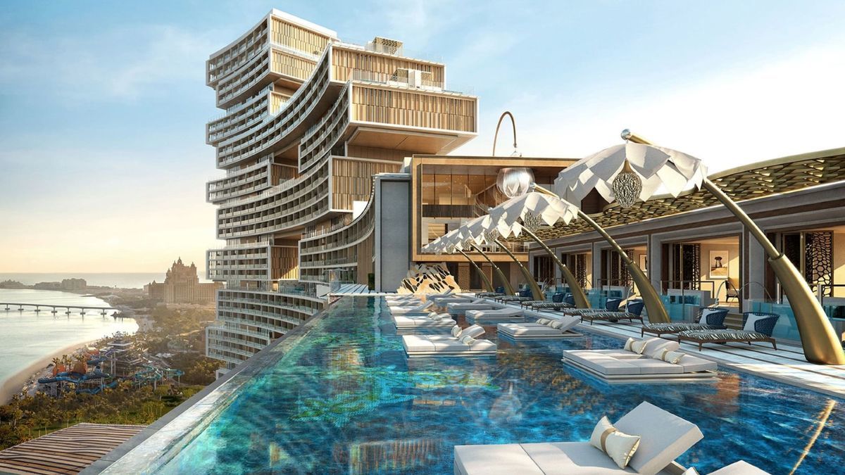 First look at the pool on top of Atlantis The Royal.