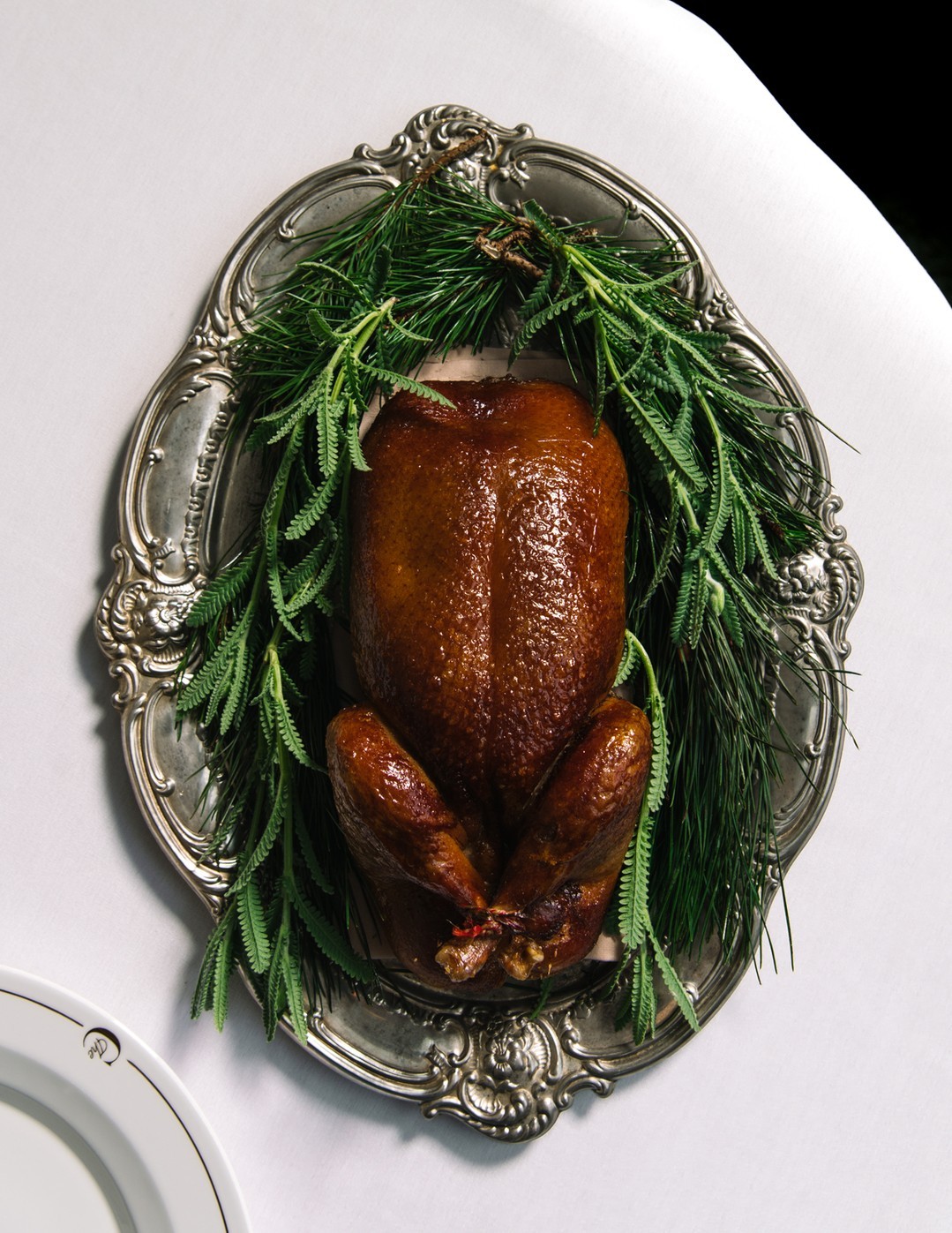 A plate of food on a table