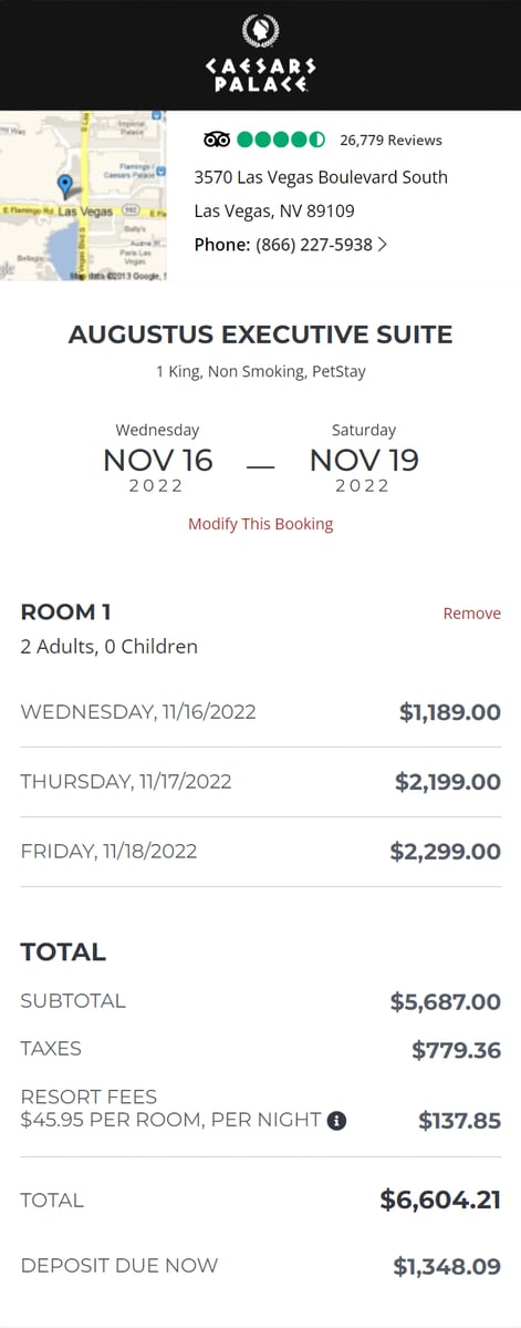 Las Vegas Grand Prix Hotel Room Prices Are Already Ridiculous