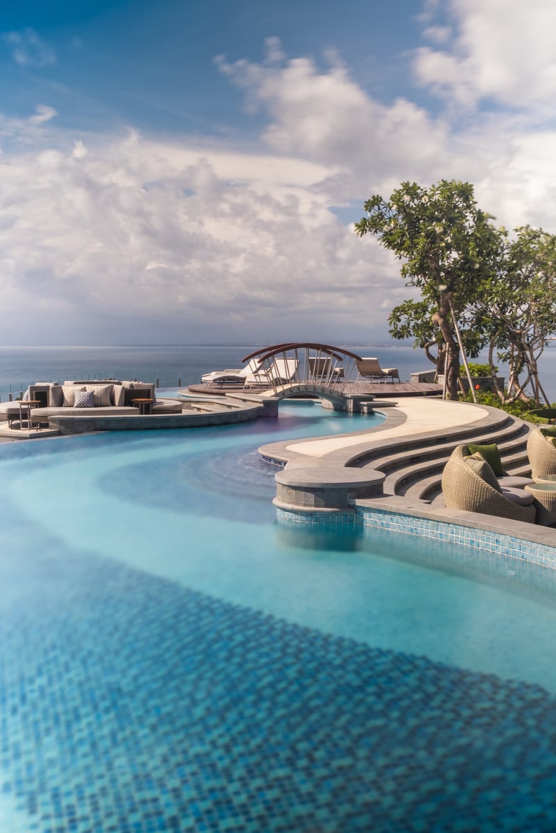 One of the pools at Ayana Segara Bali
