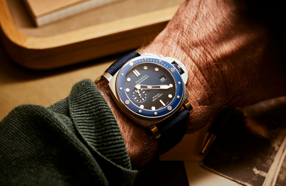 Panerai’s Submersible QuarantaQuattro eSteel Collection Is A Vision Of A Better Future