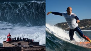 The Latest Person To Take On Nazare’s 50-Foot Waves? Blind Aussie Surfer Matthew Formston