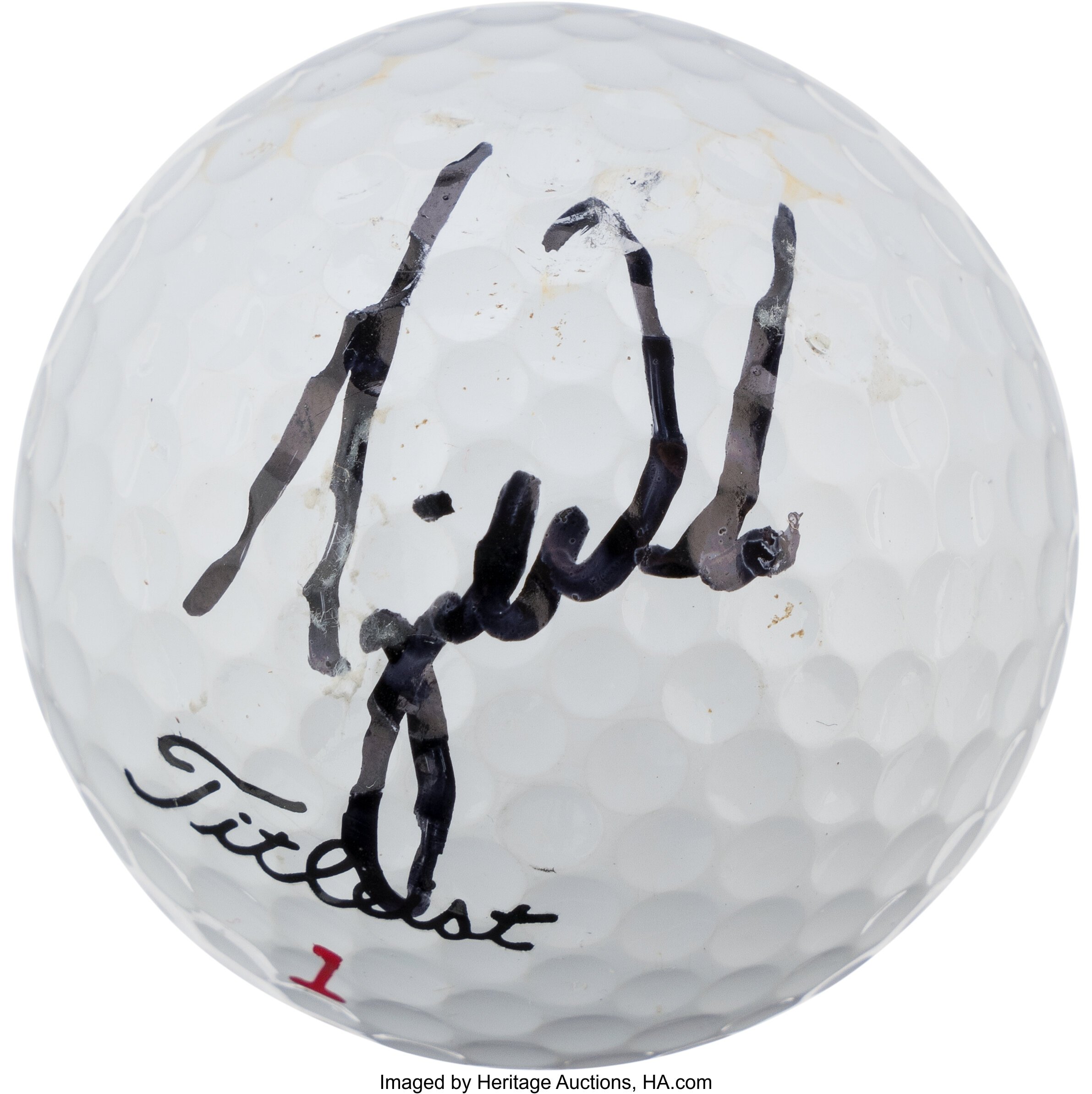 Tiger Woods first hole-in-one ball