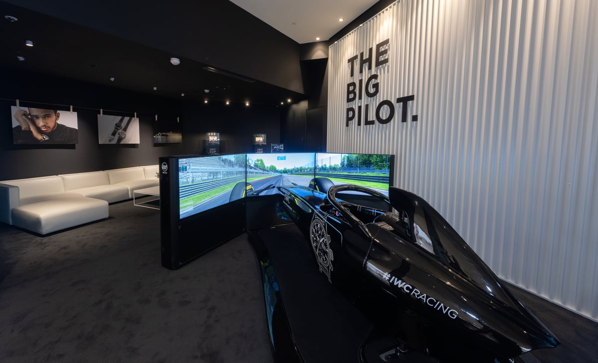 A Professional F1 Racing Simulator Has Opened In IWC’s Chadstone Popup Store