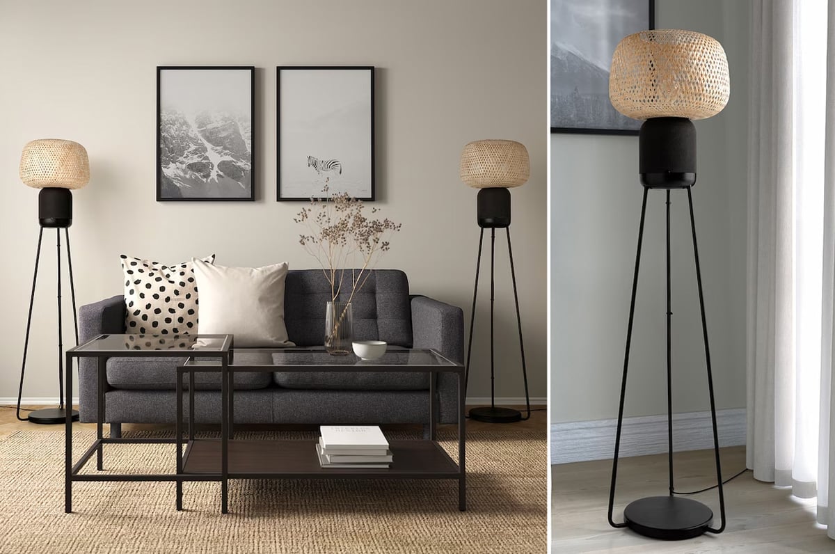 IKEA and Sonos have created a Symfonisk floor lamp speaker.