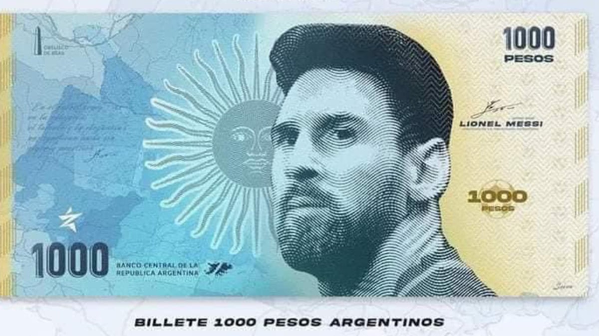 Messi 1000 peso bill