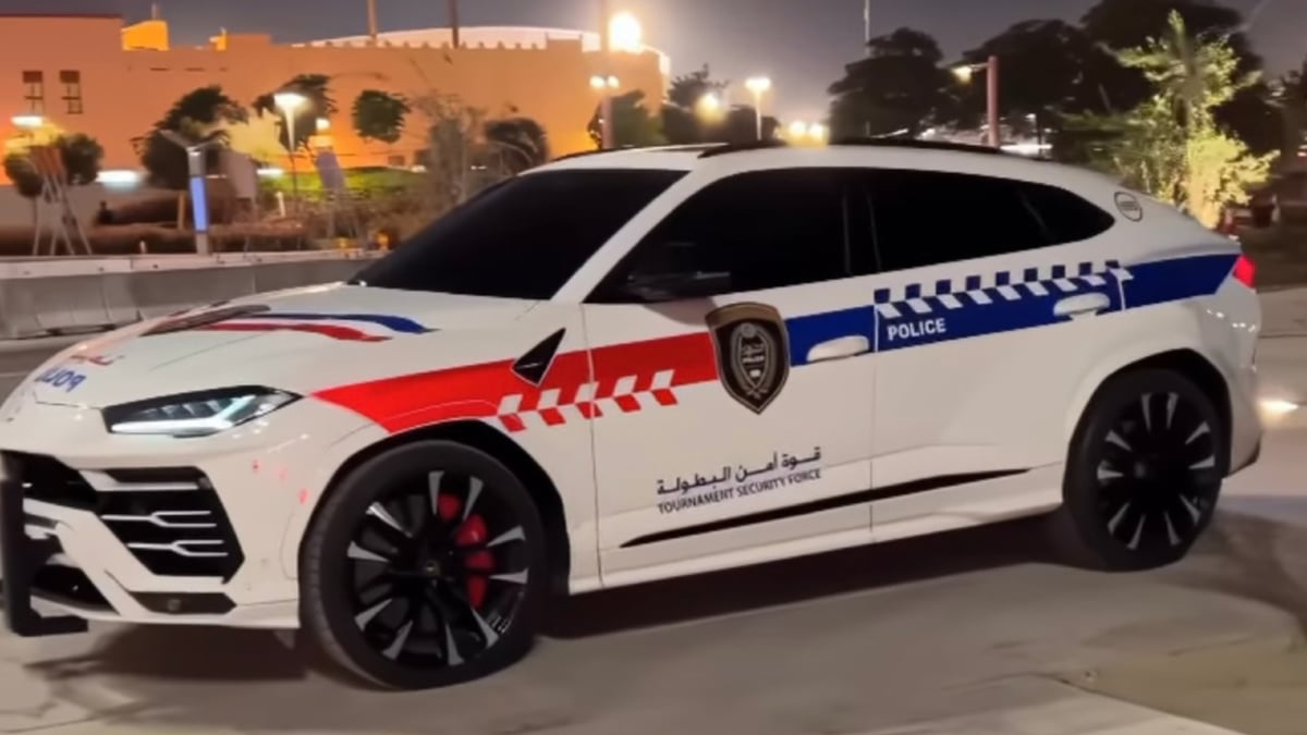 Qatar Police Are Guarding The FIFA World Cup With A Gleaming $400K Lamborghini Urus