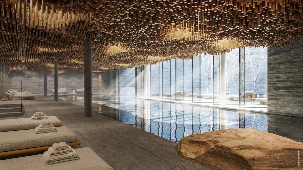 Indoor pool at Six Senses Crans-Montana