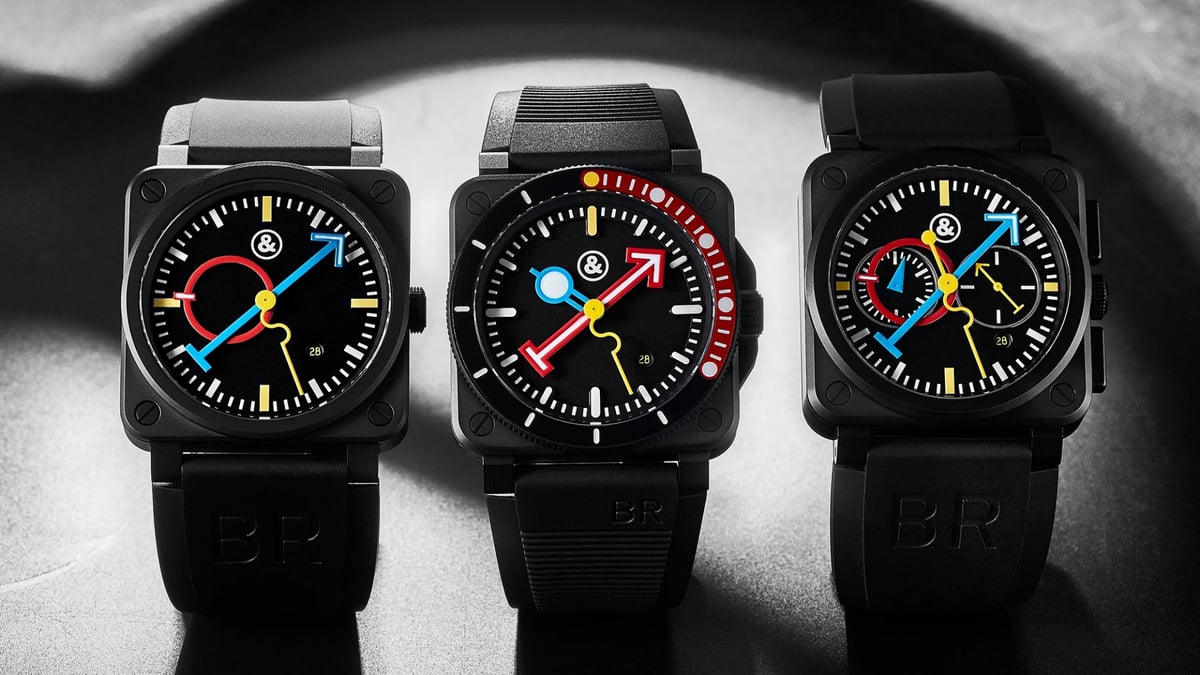 This New Trio Of Alain Silberstein x Bell & Ross Watches In Black Ceramic Gets Seriously Squiggly