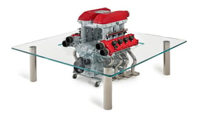 This Epic Coffee Table Features A Very Real Ferrari V8 Engine Built Into It