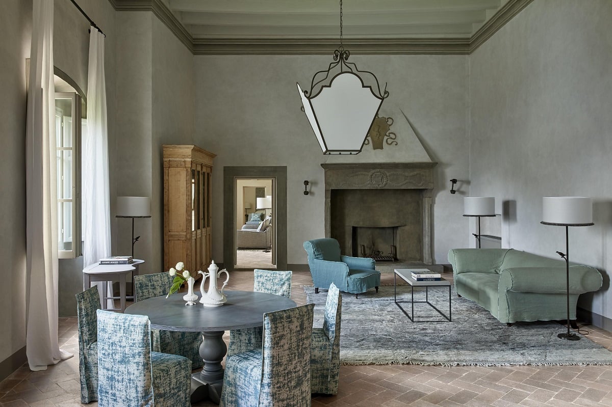 A heritage suite at COMO Castello Del Nero