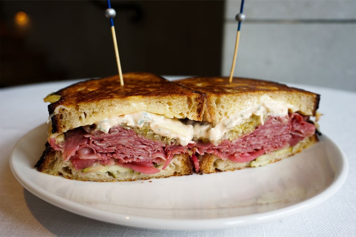 The salted beef sandwich at Neil Perry's new wine bar, Next Door