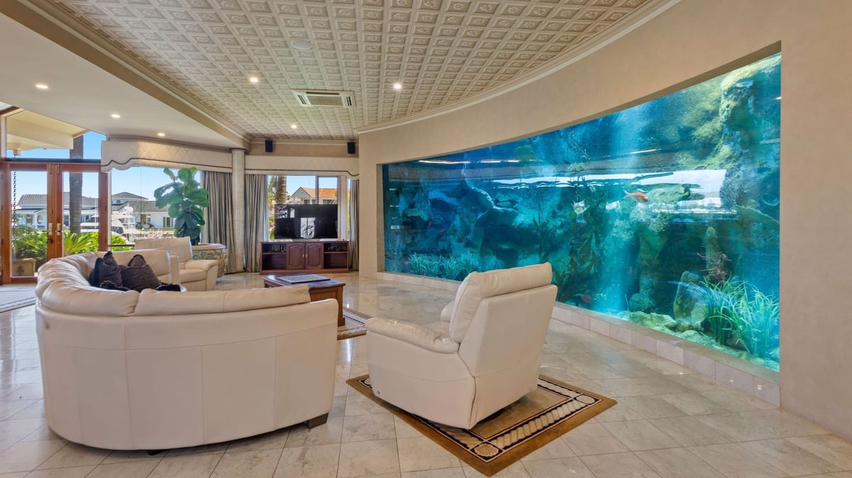 On The Market: This $3.85 Million Port Lincoln Mansion Has Its Own Aquarium & Indoor Aviary