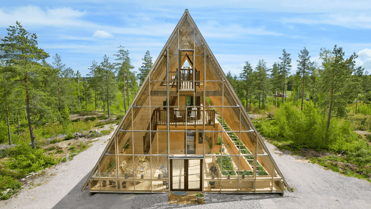 Take A Tour Of This Swedish A-Frame Eco Home