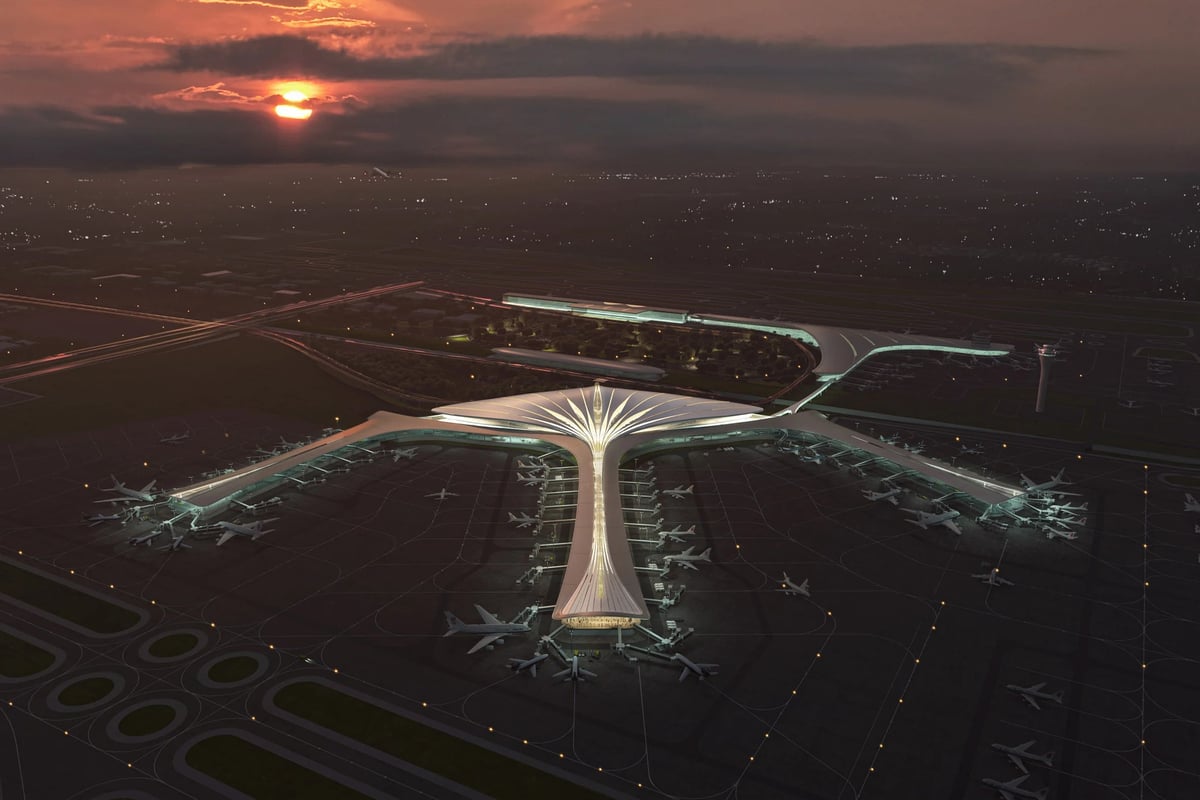 Changchun Airport's feather-like design