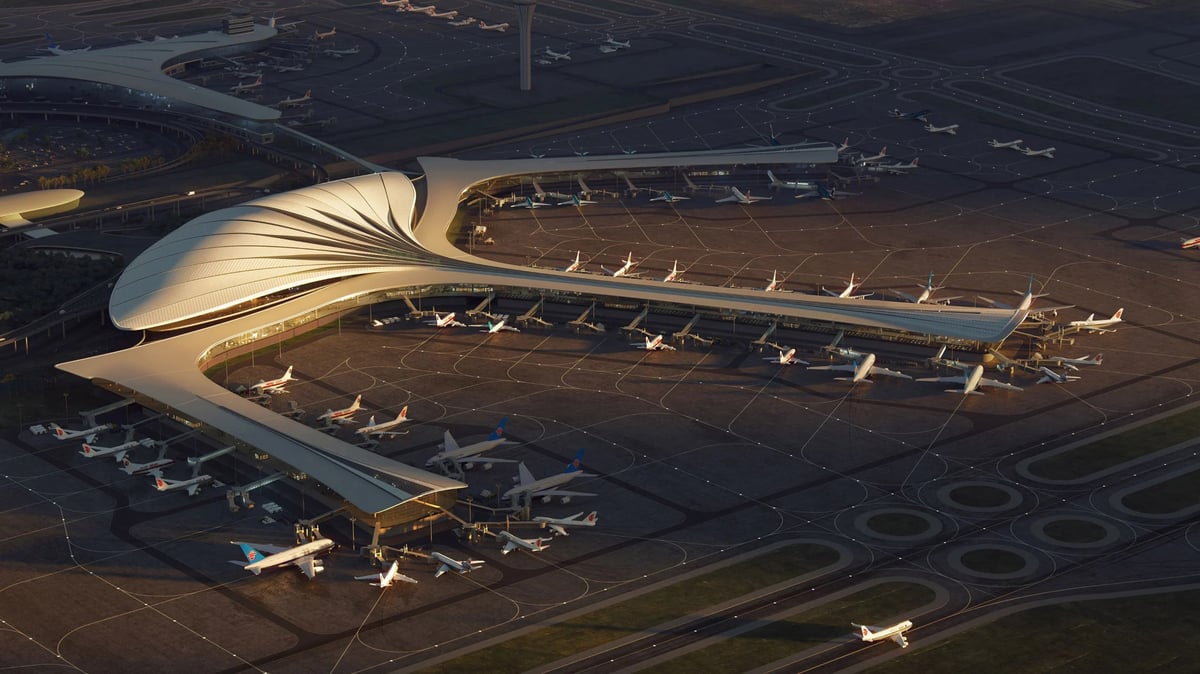 Check Out The Futuristic Design Of China's Changchun Longjia International's New Terminal