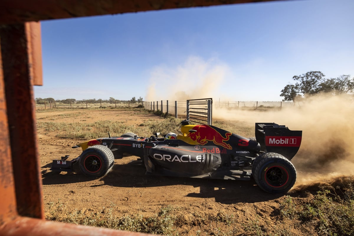 Daniel Ricciardo Road Trips Across Australia In A Red Bull F1 Car