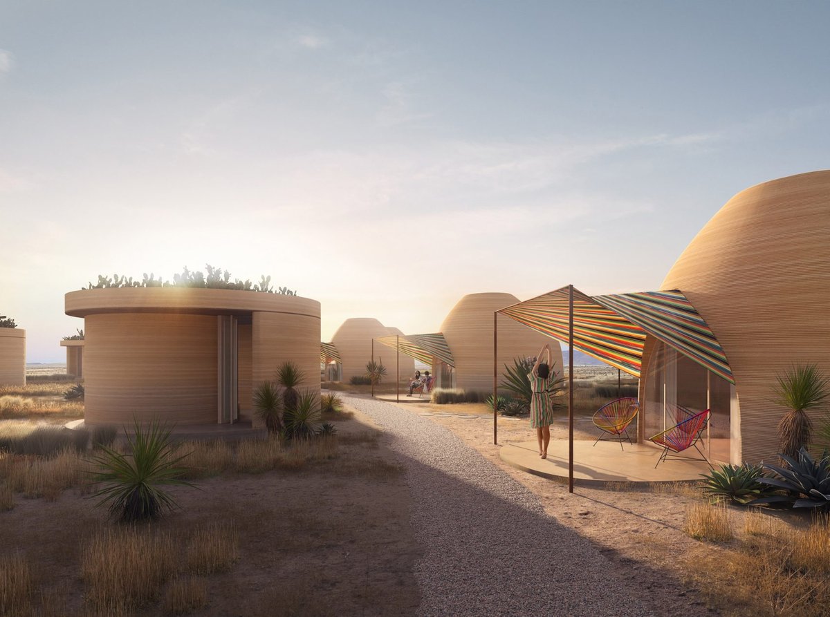 El Cosmico In Texas Will Be The World's First 3D-Printed Hotel When It Opens In 2024