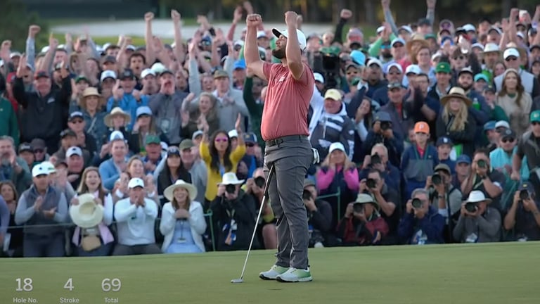 Golfer Holding Golf Club and a Louis Vuitton Bag, MWButterfly