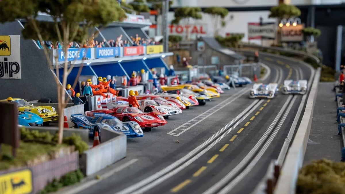 $300K Slot Car Track Hidden Inside A Replica Porsche 917